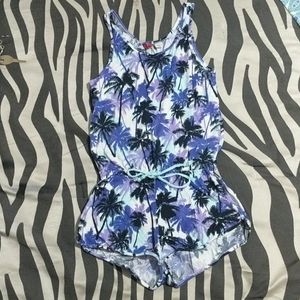 Palm tree romper